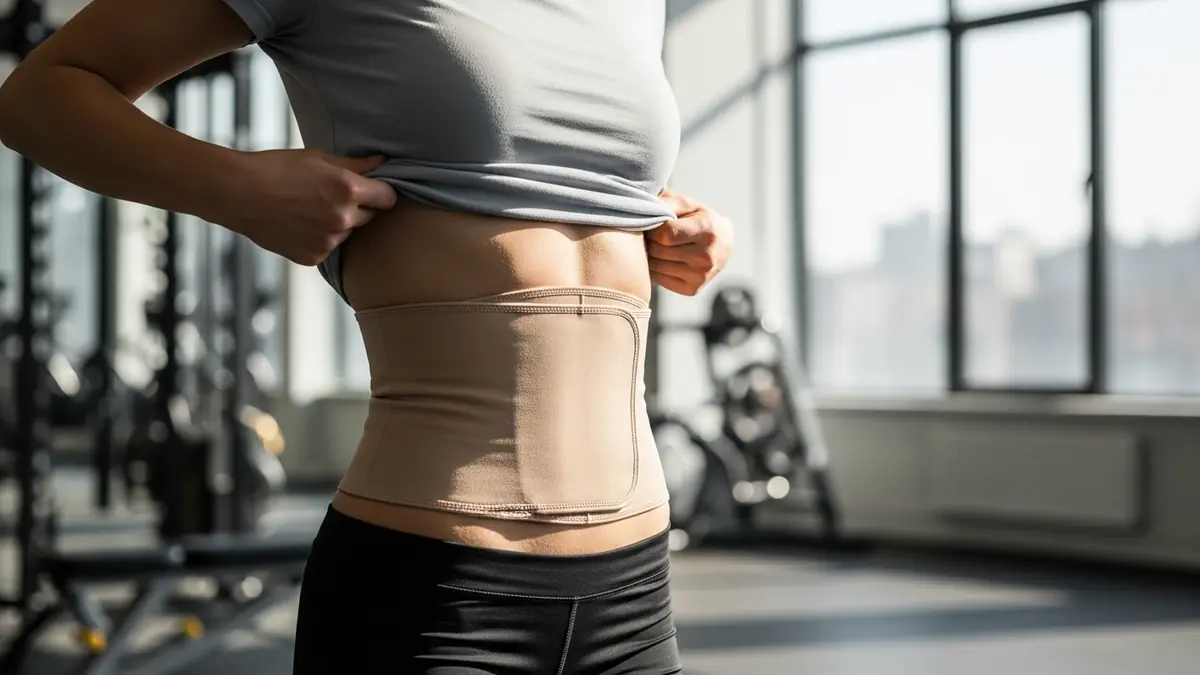 Cinta que aperta a barriga emagrece