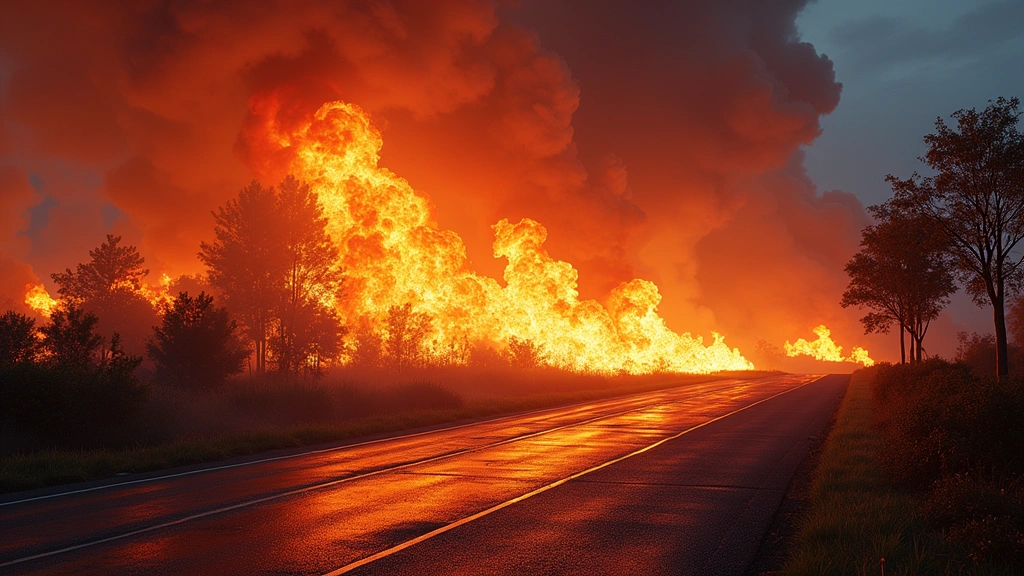Grande incêndio atinge galpão em Ramos, RJ