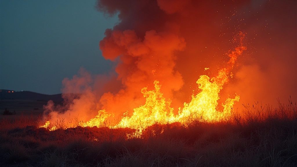 Grande incêndio atinge galpão em Ramos