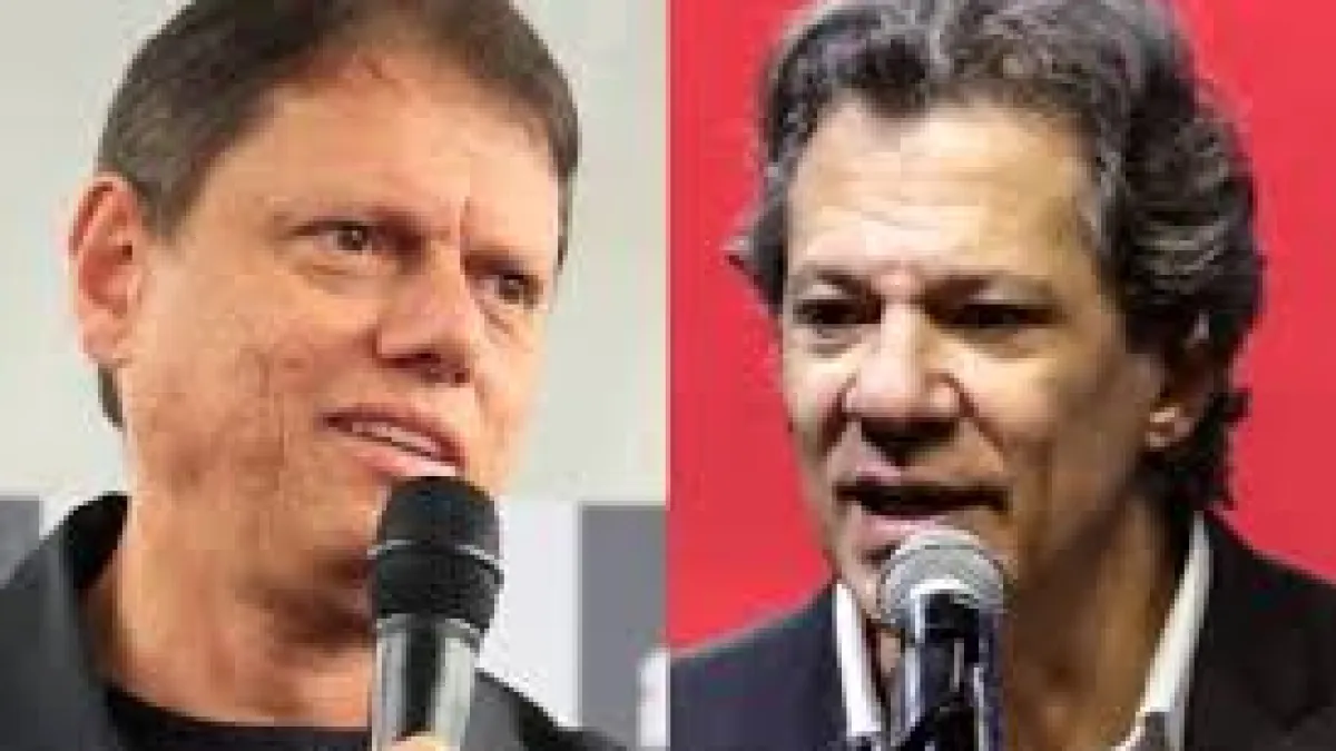 Vantagem de Tarcísio sobre Haddad cai em SP